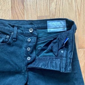 rag & bone Fit 2 Slim Black Jeans. Size 29